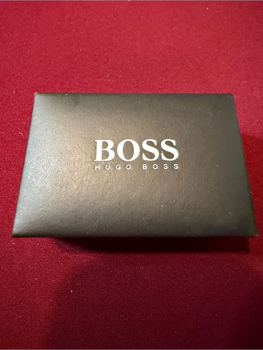Hugo Boss Black and Silver Rectangular Bar Cufflinks